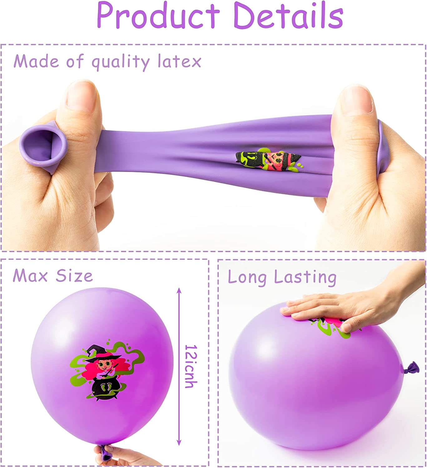 BkeeCten 52PCS Halloween Baby Shower Decorations Balloon Arch, Halloween A Baby Is Brewing Balloon Black Orange Purple Green Balloon for Baby Birthday Pregnancy Announcement Gender Reveal Party Supply